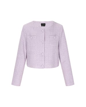 Dreimaster Blazer Frauen heller Lavendel-Glitzer
