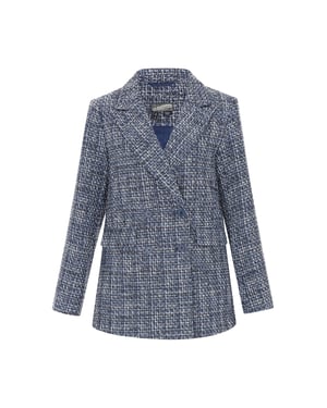 Dreimaster Jacke Frauen blau mehrfarbig