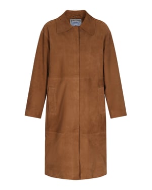 Dreimaster Mantel Frauen Cognac