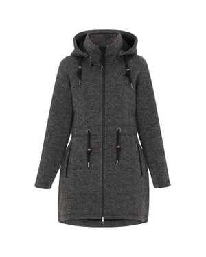Schmuddelwedda Jacke Frauen dunkelgrau meliert
