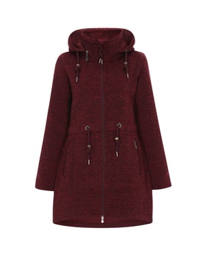 Schmuddelwedda Jacke Frauen Burgunder Melange
