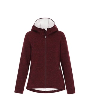 Schmuddelwedda Jacke Frauen Burgunder Melange
