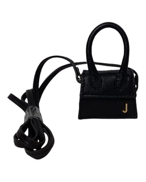 Jacquemus Le Petit Chiquito Tasche aus schwarzem Leder