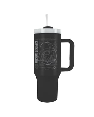 Star Wars - Reisebecher "Vader Grid" (Schwarz)