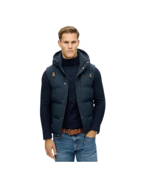 Superdry Herren Everest ärmellose Steppjacke