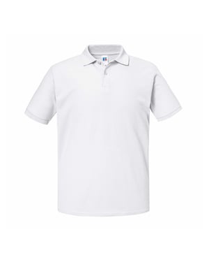 Russell - "Authentic Eco" Poloshirt für Herren/Damen Unisex (Weiß)