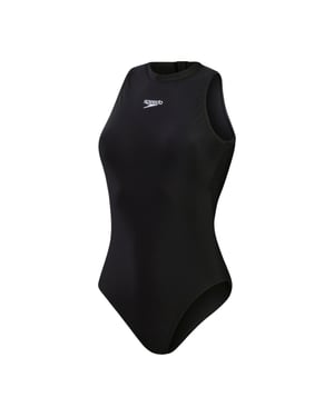 Speedo - "Hydrasuit" Badeanzug für Damen, Öko EnduraFlex (Schwarz)