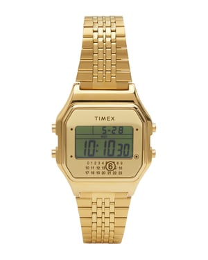 Timex T80 Mm6 Maison Margiela Gold Unisex Armbanduhr TWG067500