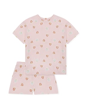Schiesser Mädchen Pyjama NightwearSchlafanzug, Pyjama Set, Nachtwäsche