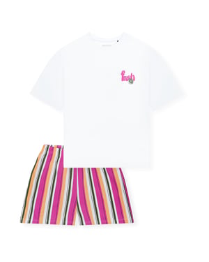 Schiesser Mädchen Pyjama NightwearSchlafanzug, Pyjama Set, Nachtwäsche