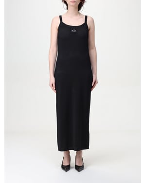 Netzstrick Ärmelloses Maxikleid