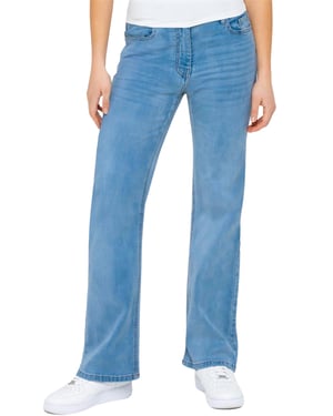 Enzo | Damen-Jeans mit Weitem Bein