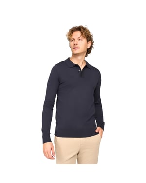 Solution Trui Ralf Polo Strick Blau