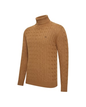 Cappuccino Italia Trui Aosta Kabelpullover Braun