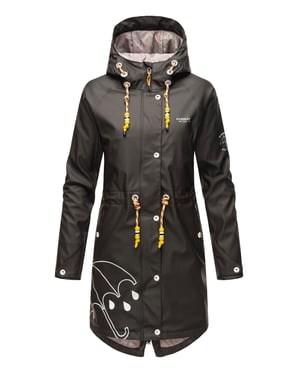Marikoo Damen Regenjacke – Dancing Umbrella, wasserdicht mit Kapuze