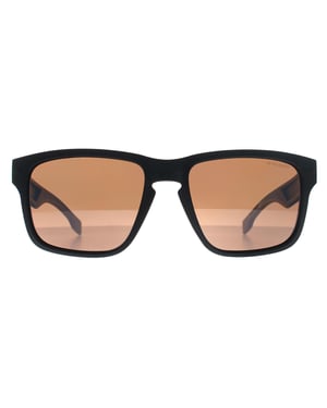 Hugo Boss Square Herren Matt Schwarz Braun Polarisiert BOSS 1497/S