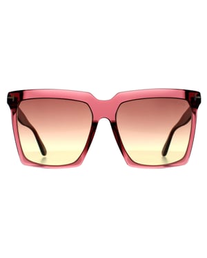 Tom Ford Quadratisch Damen Glänzend Bordeaux Bordeaux Farbverlauf Sabrina FT0764