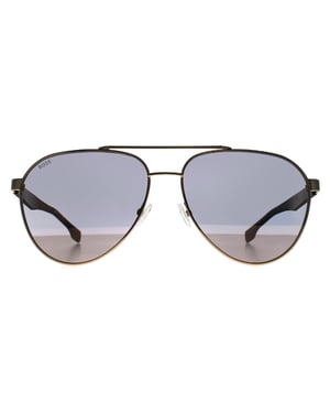 Hugo Boss Aviator Herren Gold Schwarz Gold Spiegel BOSS 1485/S