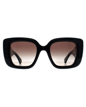 Gucci Square Womens Glänzend Schwarz Grau Farbverlauf GG1975S