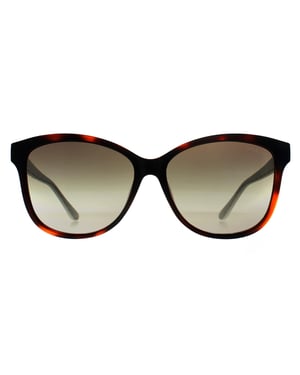 Guess Square Womens Dunkel Havanna Grün Gradient GU7920