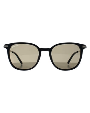 Salvatore Ferragamo Rund Herren Schwarz Grün Grau SF1015S