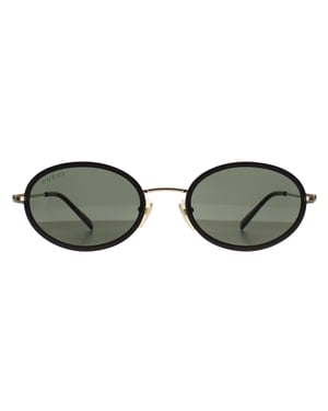 Gucci Oval Damen Schwarz Gold Grün GG1980S