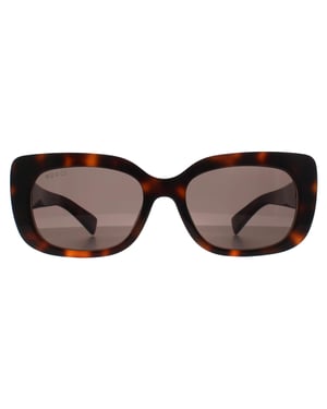 Gucci Rectangle Damen Havanna Grau GG1979SK