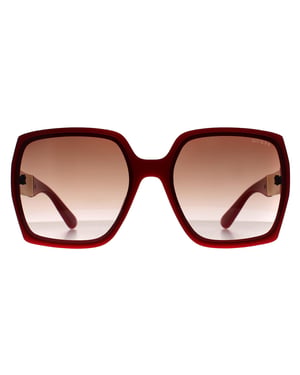Guess Schmetterling Womens Glänzend Rot Braun Farbverlauf GO00031