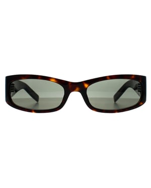 Saint Laurent Rectangle Womens Dark Spotted Havana Grey SL M152