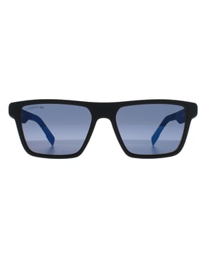 Lacoste Rectangle Mens Matte Schwarz Blau Blau L998S