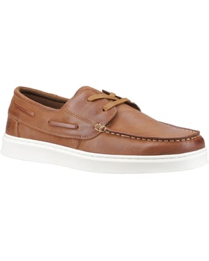 Hush Puppies Madden Leder Herren Tan Bootsschuhe
