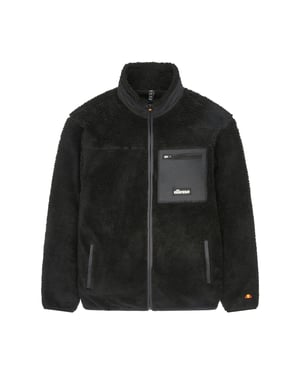 Ellesse - "Este" Fleecejacke für Herren, Durchgehender Reißverschluss (Schwarz)