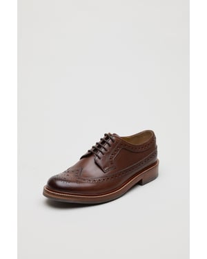 Chapman & Moore Longwing Brogue Country Leder Herren Schuhe Choco