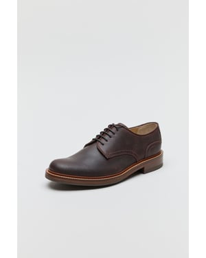 Chapman & Moore Klassische Derby-Landleder-Herrenschuhe Choco
