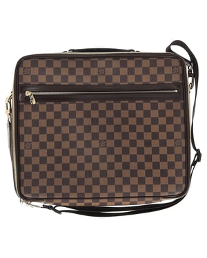 Louis Vuitton Porte Ordinateur Sabana Damier Laptoptasche aus braun beschichtetem Canvas