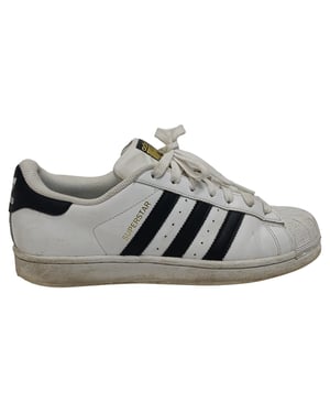 Adidas Superstar Low-Top-Sneaker aus weißem Kalbsleder