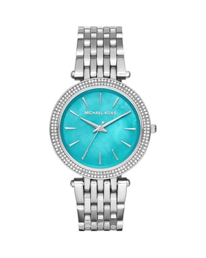 Michael Kors Darci MK3515 Damenarmbanduhr mit türkisfarbenem Zifferblatt