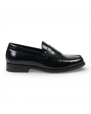 Schwarze Penny Loafer aus PU-Leder für Herren – elegante und lässige Schuhe