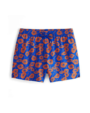Change Into Colours Badeshorts "Flora Blue" - Blau
