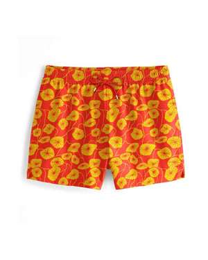 "Flora Red" Badeshorts