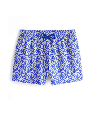 "Blue Geometric" Badeshorts
