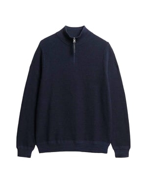Superdry Cotton Texture Henley Strickpullover