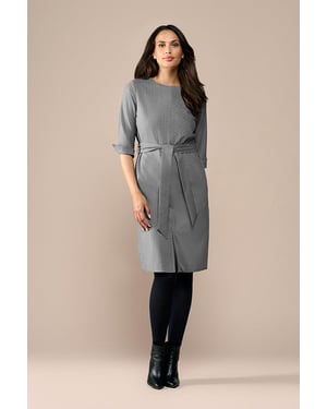 Ziana Lurex-Kleid Grau