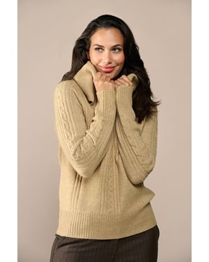 Liv Lurex Pullover Sand/Gold