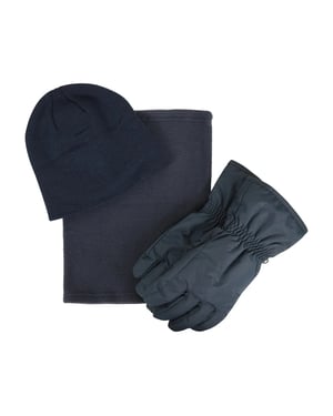Mountain Warehouse - Hut-, Schal- und Handschuh-Set für Herren (Marineblau)