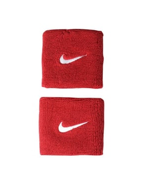 Nike Unisex Swoosh Schweißband, 2er-Pack (Rot)