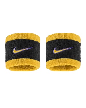 Nike - "Classic" Schweißband (2er-Pack) (Violett/Gelb)