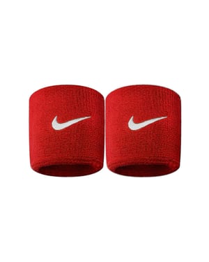 Nike - 2er-Pack Swoosh Armband (Scharlachrot/Weiß)