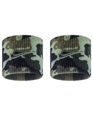 Nike - "Classic" Armband, Dri-FIT, Swoosh (Ölgrün/Schwarz)