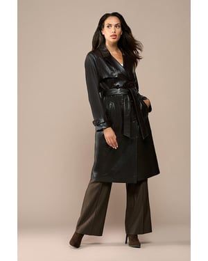 Lyana Lederjacke Dunkelbraun